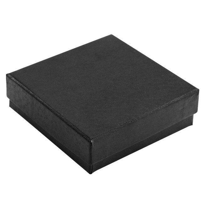 Pudełko na zegarek kwadratowe 9*9*2.6cm z czarnymi kieszeniami i aksamitną torbą - Wianko - 4