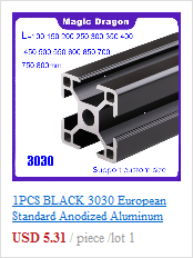 Profil aluminiowy 2080 V-Slot do grawerowania laserowego, CNC i obróbki drewna - 100mm-1000mm, czarny - Wianko - 8