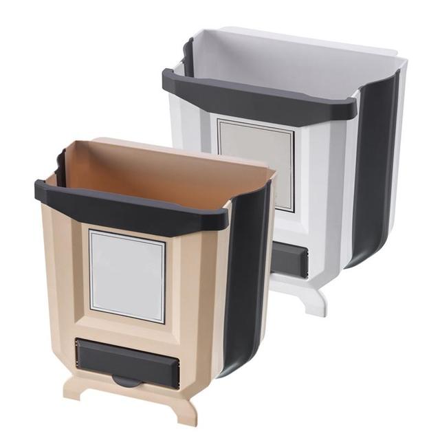 Nowoczesny, składany kuchenny kubeł na śmieci Kapmore - praktyczne rozwiązanie dla Twojej kuchni! - Wianko - 4