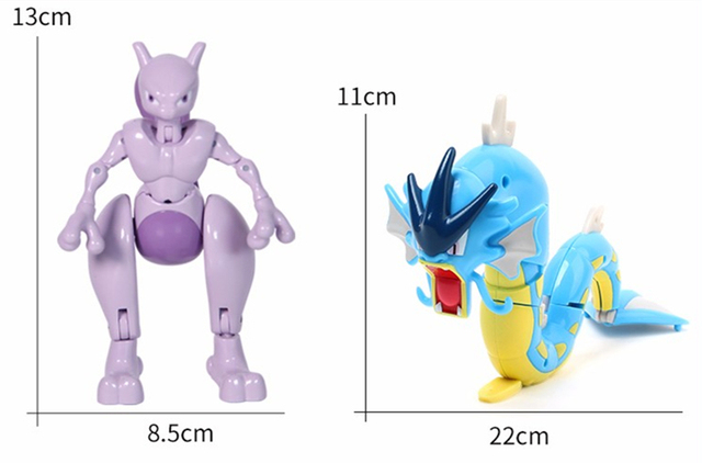 Zestaw 6 oryginalnych figurkowych Pokemonów w Pokeballach: Eevee, Psyduck, Pikachu, Charizard, Venusaur, Blastoise - idealne prezenty dla dzieci - Wianko - 12