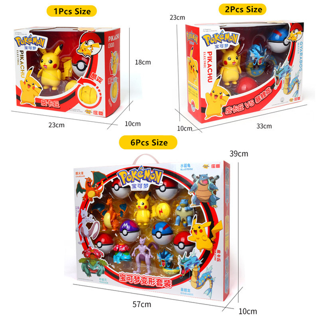 Zestaw 6 oryginalnych figurkowych Pokemonów w Pokeballach: Eevee, Psyduck, Pikachu, Charizard, Venusaur, Blastoise - idealne prezenty dla dzieci - Wianko - 15