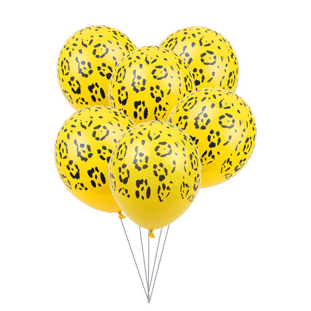 10 sztuk lateksowych balonów zagęszczonych o średnicy 12 cali z grafiką krowy, leoparda i tygrysa - dekoracja urodzinowa - Wianko - 5