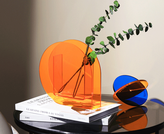 Nordic kreatywny wazon akrylowy, półka na książki, przezroczysty, złoty, dekoracja wnętrza, sztuczny kwiat - Wianko - 2