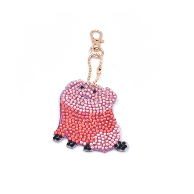 Diamentowy obraz DIY 5D - brelok zwierzęcy w formie torby wisiorka z biżuterią mozaikową do dekoracji domu - ręcznie wykonany prezent - Wianko - 27