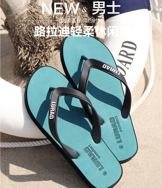 Męskie japonki letnie antypoślizgowe sandały kapcie gumowe buty na plażę - Wianko - 2