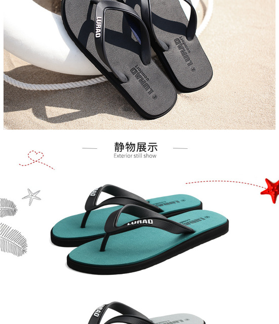 Męskie japonki letnie antypoślizgowe sandały kapcie gumowe buty na plażę - Wianko - 11