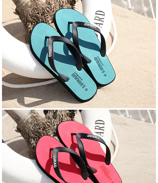 Męskie japonki letnie antypoślizgowe sandały kapcie gumowe buty na plażę - Wianko - 9