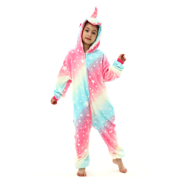 Kigurumi Fox Onesie piżama jednoczęściowa z motywem lisa - pomarańczowy różowy niebieski jednorożec, dostępna dla chłopców i dziewcząt, idealna do cosplayu zwierząt, bożego narodzenia oraz jako piżama dla dzieci - Wianko - 22