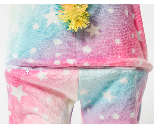 Kigurumi Fox Onesie piżama jednoczęściowa z motywem lisa - pomarańczowy różowy niebieski jednorożec, dostępna dla chłopców i dziewcząt, idealna do cosplayu zwierząt, bożego narodzenia oraz jako piżama dla dzieci - Wianko - 30