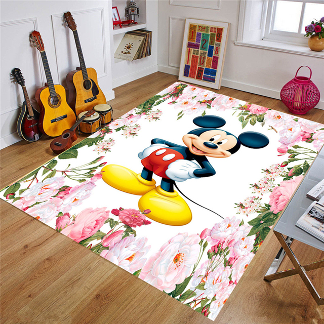 Dywan edukacyjny z motywem Disney Minnie i Mickey dla dzieci 80x160cm - Wianko - 6