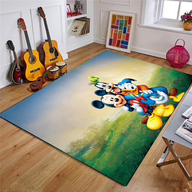 Dywan edukacyjny z motywem Disney Minnie i Mickey dla dzieci 80x160cm - Wianko - 4