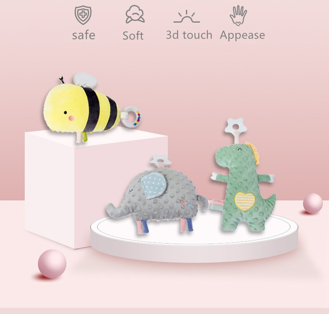 Poduszka zwierzęca dla dzieci w nieregularnym kształcie: słonik i dinozaur z wkładką, dekoracja do pokoju dziecięcego i osłona do łóżeczka - Wianko - 1