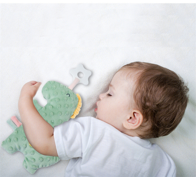 Poduszka zwierzęca dla dzieci w nieregularnym kształcie: słonik i dinozaur z wkładką, dekoracja do pokoju dziecięcego i osłona do łóżeczka - Wianko - 4
