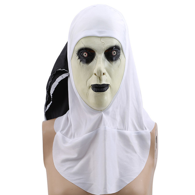 Maska zakonnicy straszny Valak LED Light Halloween - DeluxeProszę skontaktować się z nami, jeśli masz jakiekolwiek pytania odnośnie produktu - Wianko - 5