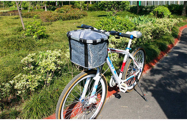 Kosz rowerowy przedni Deemount 5KG, składany, z aluminium dla zakupów - Wianko - 15