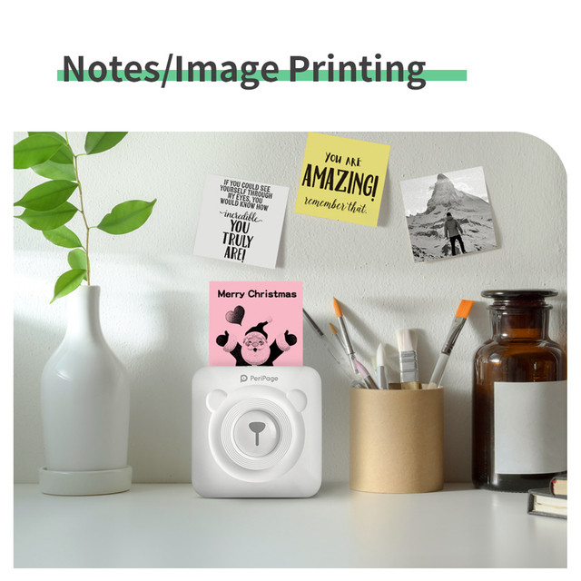 Kieszonkowa drukarka fotograficzna Peripage A6 z markerem i rolkami papieru, BT, Android i iOS - Wianko - 19