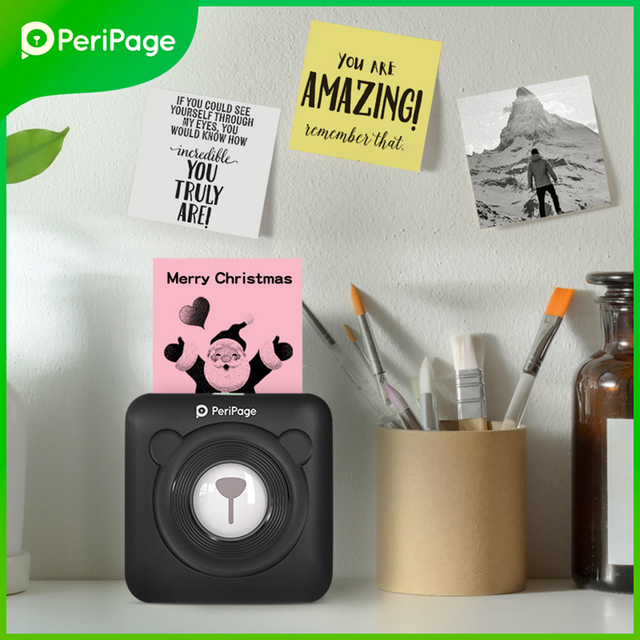 Kieszonkowa drukarka fotograficzna Peripage A6 z markerem i rolkami papieru, BT, Android i iOS - Wianko - 13