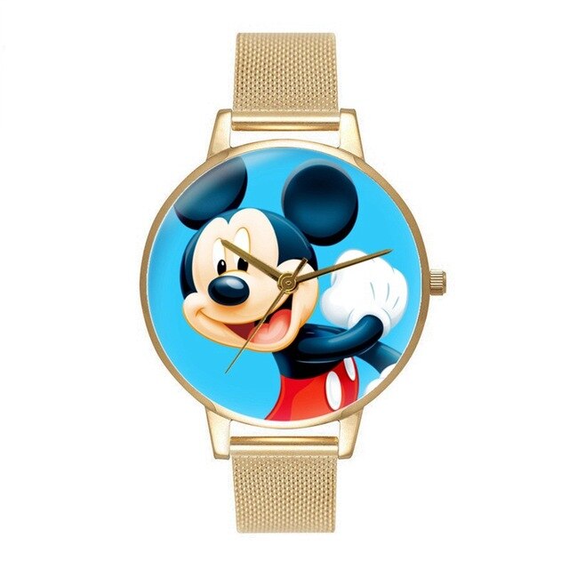 Zegarek dla dzieci Disney Mickey Minnie Lilo i Stitch ze stalowym paskiem - kwarcowy zegarek kreskówka dla chłopców i dziewczynki, prezent dla pary - Wianko - 7
