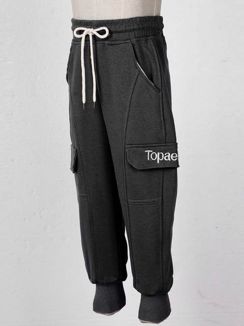 Długie spodnie casualowe dla dziewcząt z wieloma kieszeniami i elastycznym pasem z sznurkiem - Wianko - 6