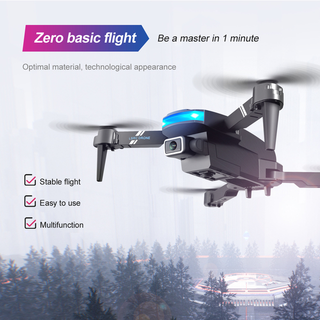 Profesjonalny Quadcopter Mini Drone z podwójnym aparatem 4K HD LS878, składany, tryb FPV, WiFi, utrzymanie wysokości, zabawka RC - Wianko - 3