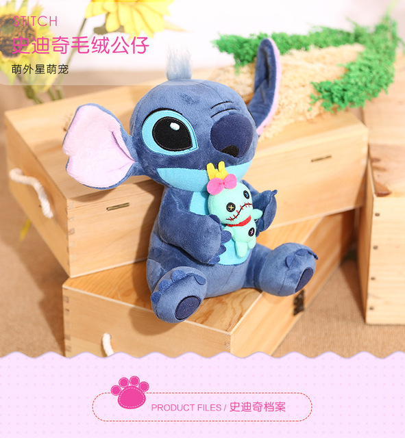 Pluszowa lalka Stich z Disneya - zabawka Lilo i Stitch z anime dla dzieci - urodzinowy prezent - Wianko - 10