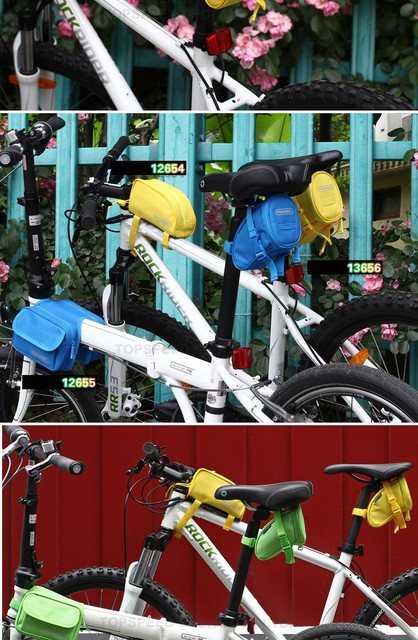 Wodoodporna torba na rurkę przednią do roweru Roswheel, czarna (MTB BikeTriangle) - Wianko - 14