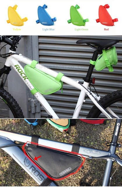 Wodoodporna torba na rurkę przednią do roweru Roswheel, czarna (MTB BikeTriangle) - Wianko - 8