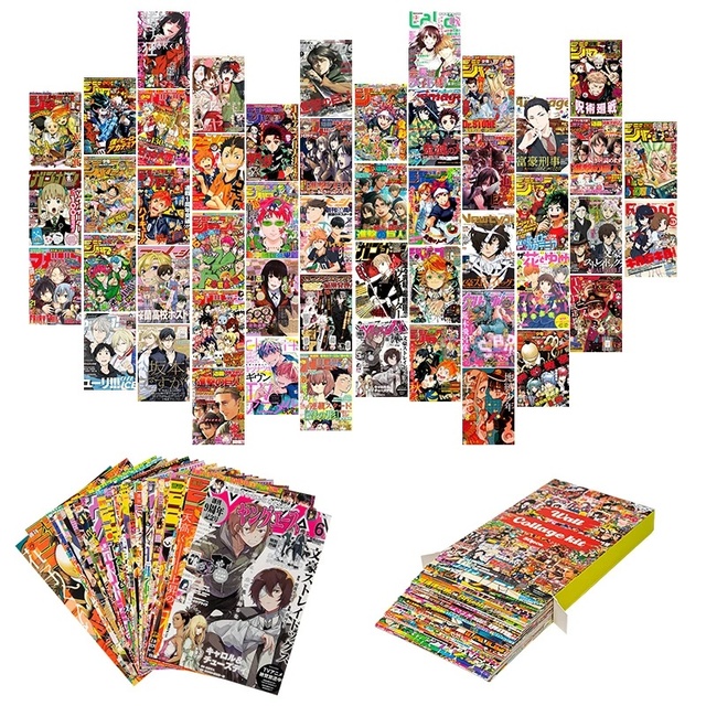 50 sztuk Anime Magazine - okładki do dekoracji domu - Demon Slayer, Hunter X Hunter - Wianko - 5