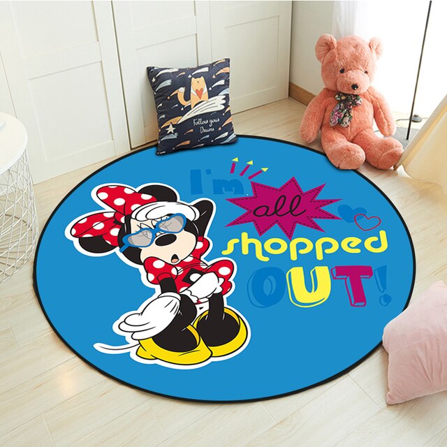 Dywan 3D Mickey Minnie dla dzieci - mata do zabawy w sypialni, antypoślizgowa, składana - Wianko - 10