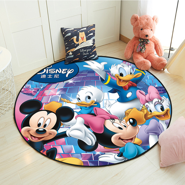 Dywan 3D Mickey Minnie dla dzieci - mata do zabawy w sypialni, antypoślizgowa, składana - Wianko - 5