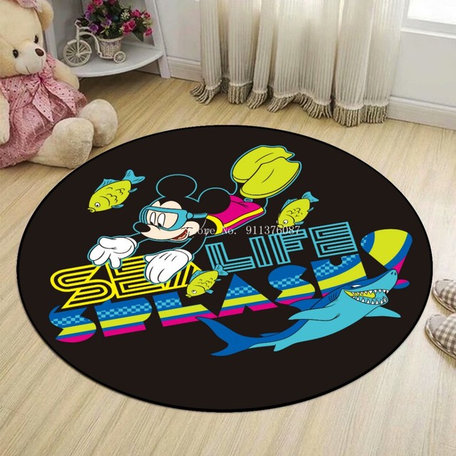 Dywan 3D Mickey Minnie dla dzieci - mata do zabawy w sypialni, antypoślizgowa, składana - Wianko - 16