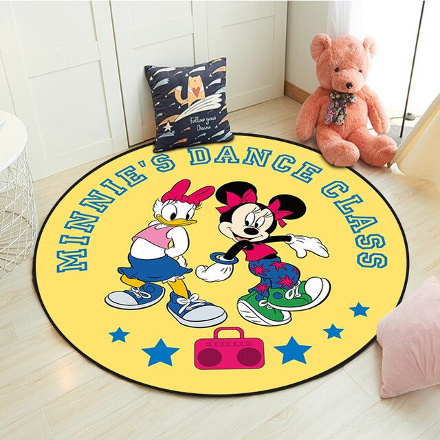 Dywan 3D Mickey Minnie dla dzieci - mata do zabawy w sypialni, antypoślizgowa, składana - Wianko - 2