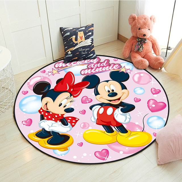 Dywan 3D Mickey Minnie dla dzieci - mata do zabawy w sypialni, antypoślizgowa, składana - Wianko - 8