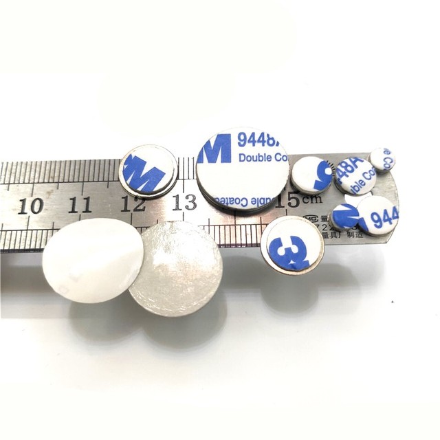 10P-100P krążek magnetyczny samoprzylepny 6x1,5, 6x2, 6x3, 6x4, 6x5 mm neodymowy magnes NdFeB na lodówkę - Wianko - 3