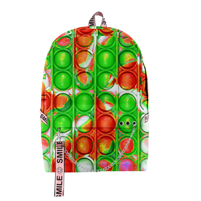 Plecak z zabawką typu Fidget Rainbow Push Bubble dla dzieci - Wianko - 5