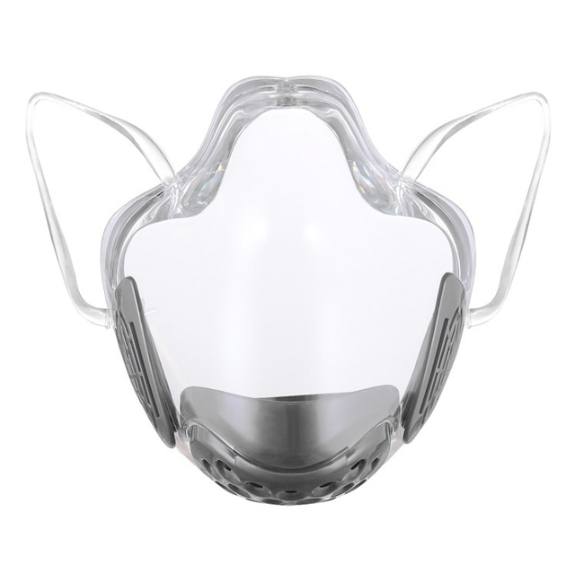 Maska ochronna z tworzywa sztucznego z przezroczystymi ustami, filtr gąbkowy, wielokrotnego użytku - Wianko - 14