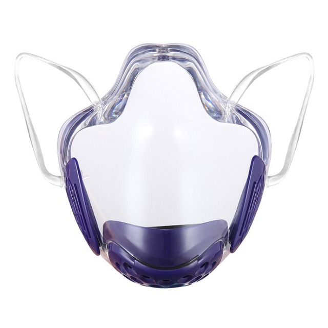 Maska ochronna z tworzywa sztucznego z przezroczystymi ustami, filtr gąbkowy, wielokrotnego użytku - Wianko - 11