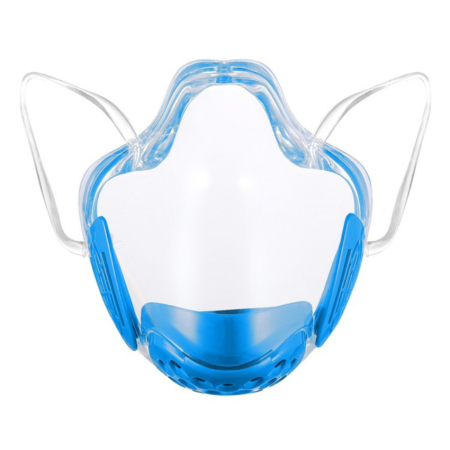 Maska ochronna z tworzywa sztucznego z przezroczystymi ustami, filtr gąbkowy, wielokrotnego użytku - Wianko - 12