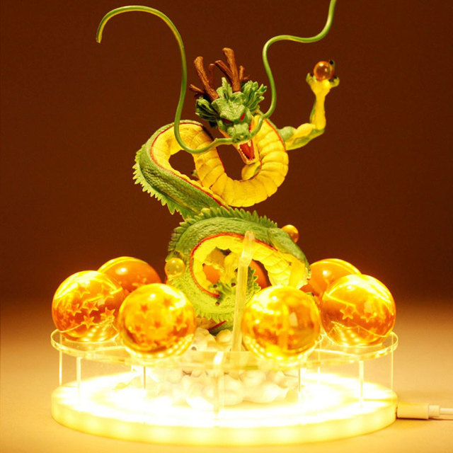 Figurka Shenlonga Shenrona Super Goku - zdalnie sterowana kula świetlna LED, kryształowa - Wianko - 1