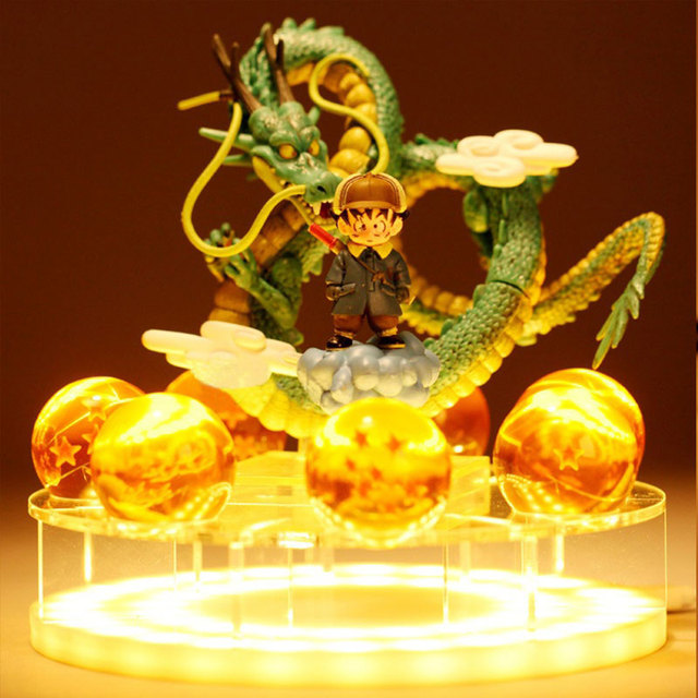 Figurka Shenlonga Shenrona Super Goku - zdalnie sterowana kula świetlna LED, kryształowa - Wianko - 3