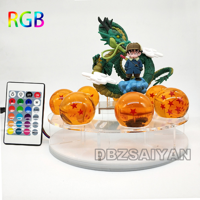 Figurka Shenlonga Shenrona Super Goku - zdalnie sterowana kula świetlna LED, kryształowa - Wianko - 7