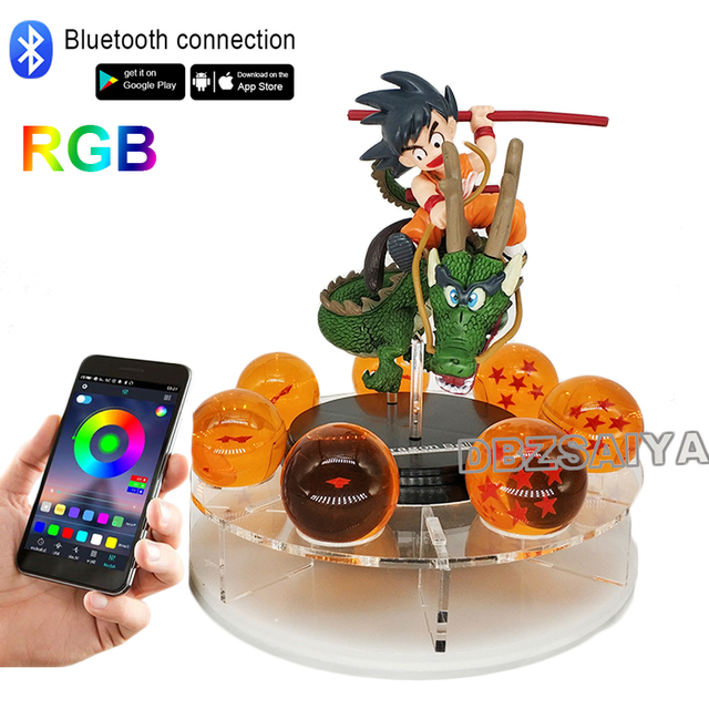 Figurka Shenlonga Shenrona Super Goku - zdalnie sterowana kula świetlna LED, kryształowa - Wianko - 12