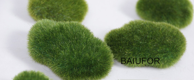 Nowa wersja Moss Stone - symulacja sztucznej trawy Microgreen do dekoracji DIY Fairy miniatury ogrodowe - Wianko - 5