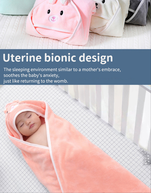 Miękki i chłonny ręcznik z kapturem dla dziecka, wykonany z organicznej bawełny - Wianko - 3