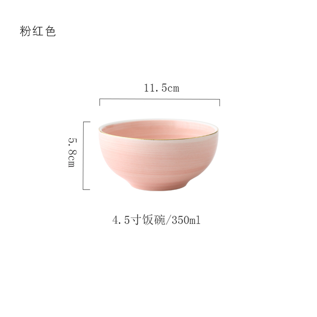Różowe i turkusowo-złota ceramiczna zastawa stołowa – porcelanowy talerz, kufel, kubek, miska, czajniczek – elegancki zestaw obiadowy - Wianko - 5