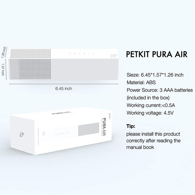 Automatyczny środek do usuwania zapachu PETKIT PURA AIR dla zwierząt domowych - eliminator psiego zapachu z filtrem roślinnym i czujnikiem podczerwieni - Wianko - 8