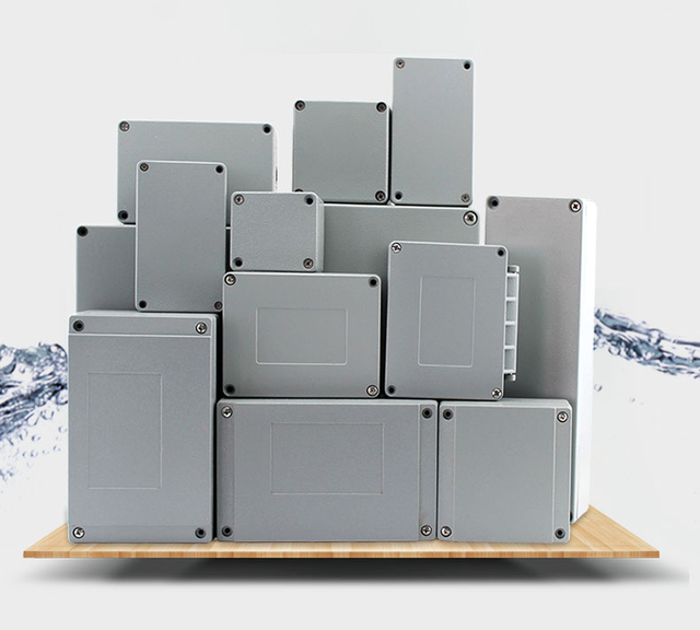 Aluminiowe wodoodporne pudełko obudowa z metalowym złączem IP67 - Wianko - 2