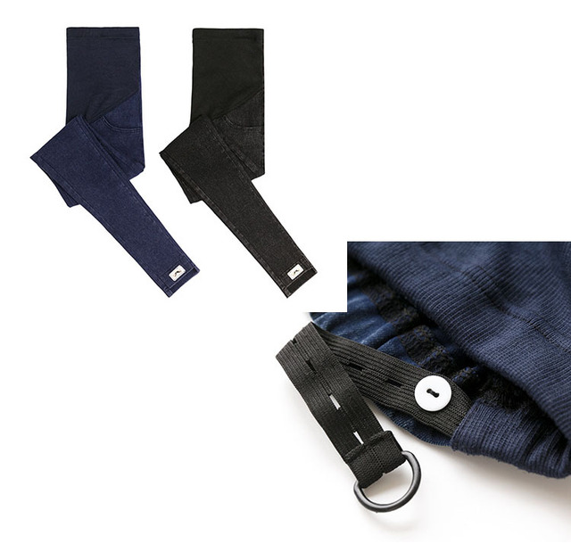 Dżinsowe spodnie rurki ciążowe z elastycznym materiałem - Wianko - 16