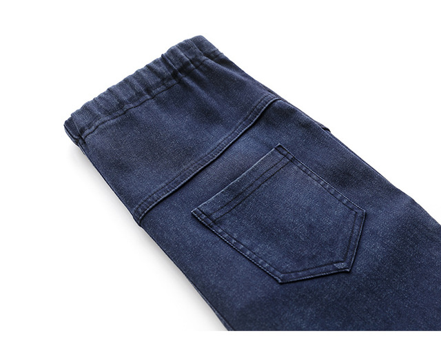Dżinsowe spodnie rurki ciążowe z elastycznym materiałem - Wianko - 17