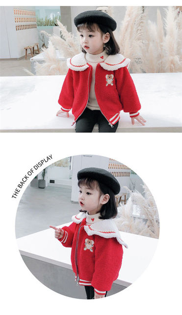 Dziecięcy zagęszczony płaszcz aksamitny z wełny na jesień i zimę - modna odzież dla dziewczynek i chłopców - Wianko - 14
